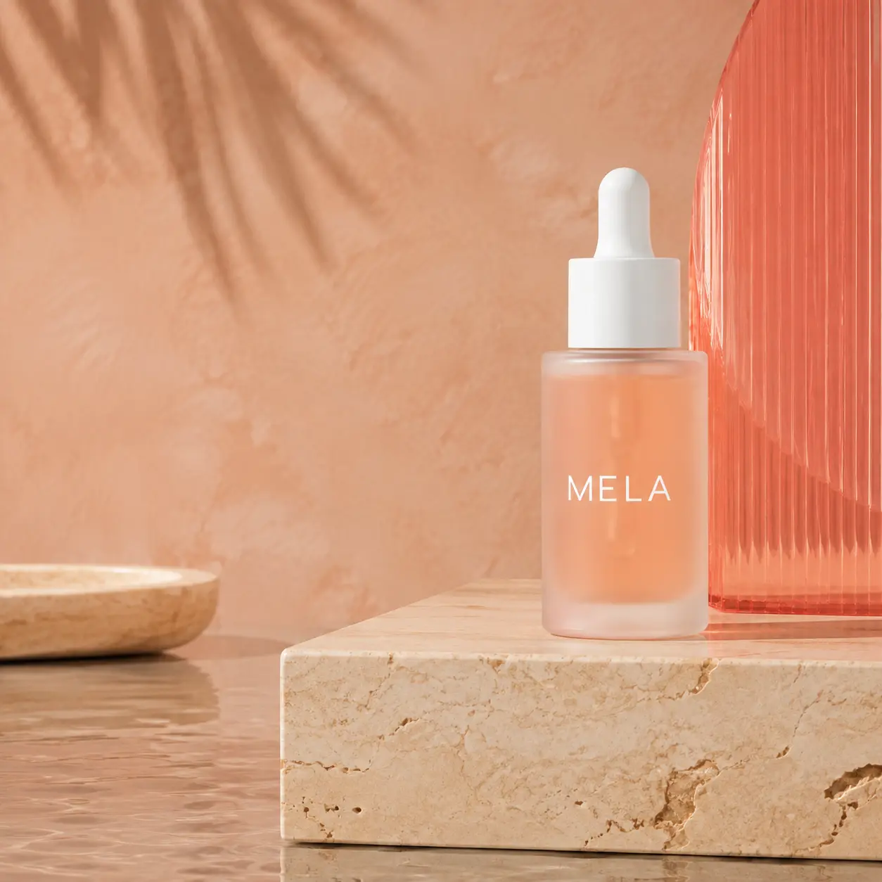 MELA skincare campaign photograph