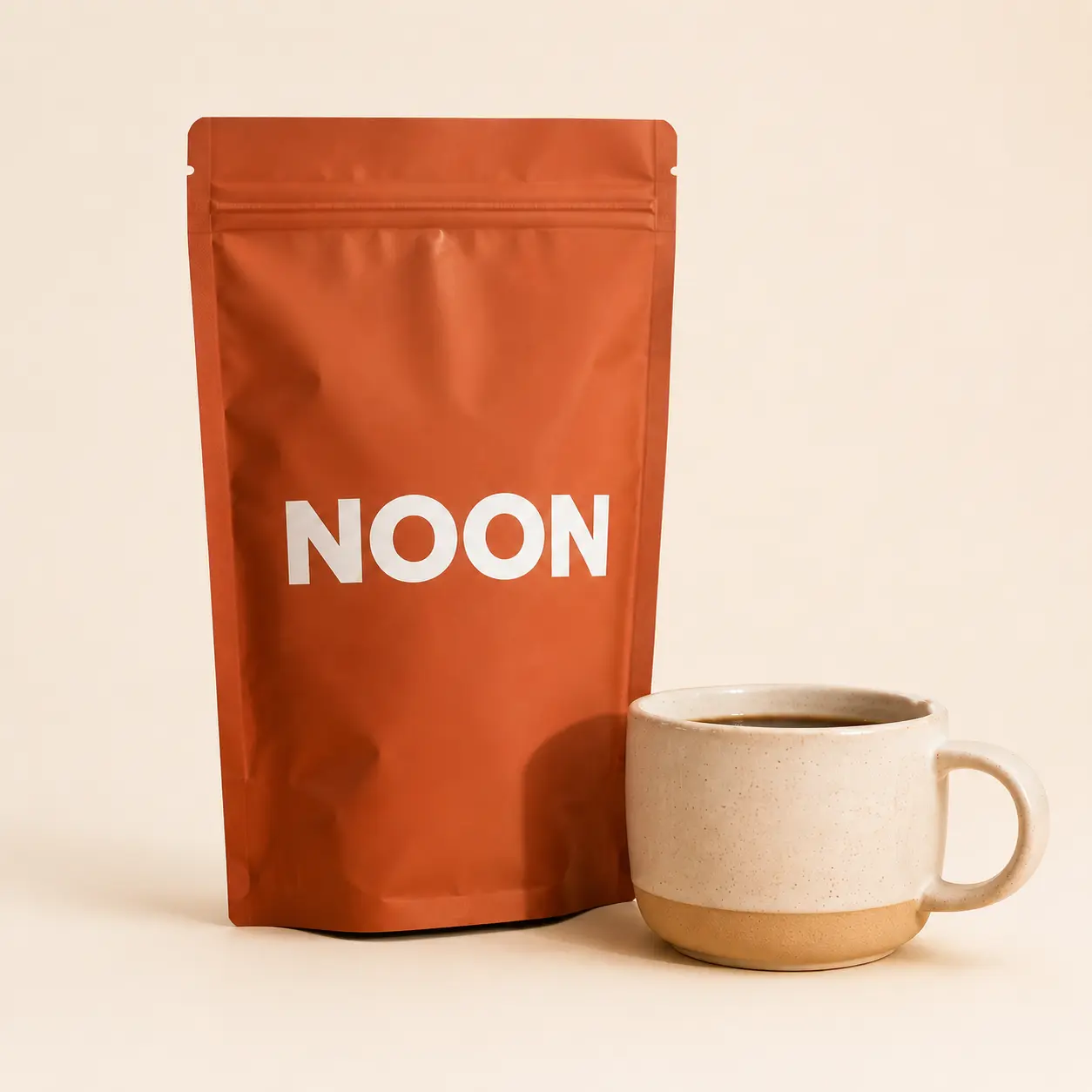 NOON coffee marketplace packshot