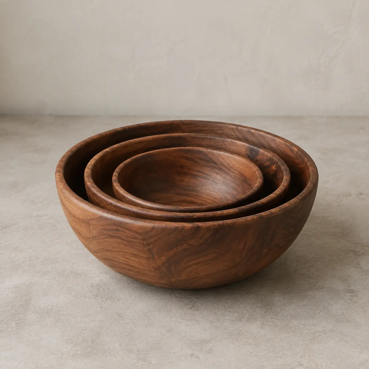 Wooden bowls product photo